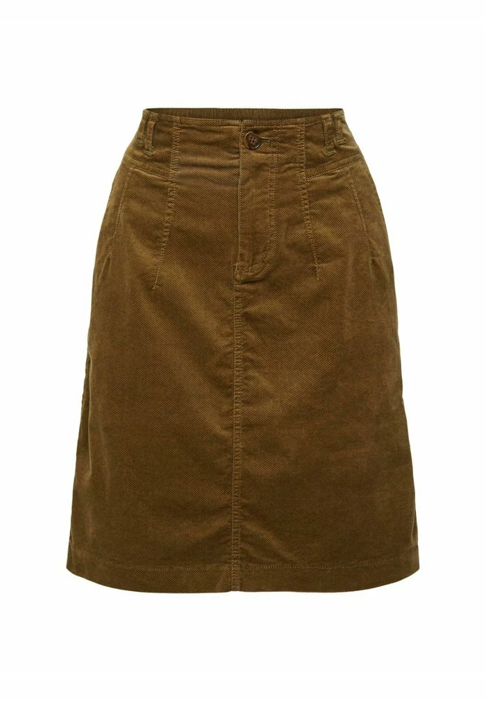 Esprit STRAIGHT SKIRT - Mini Skirt - Dark Khaki - Image 6