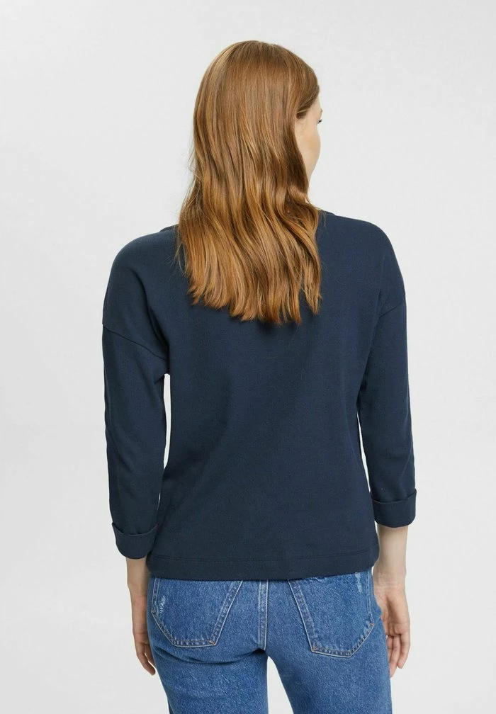 Esprit Long Sleeved Top - Navy - Image 3