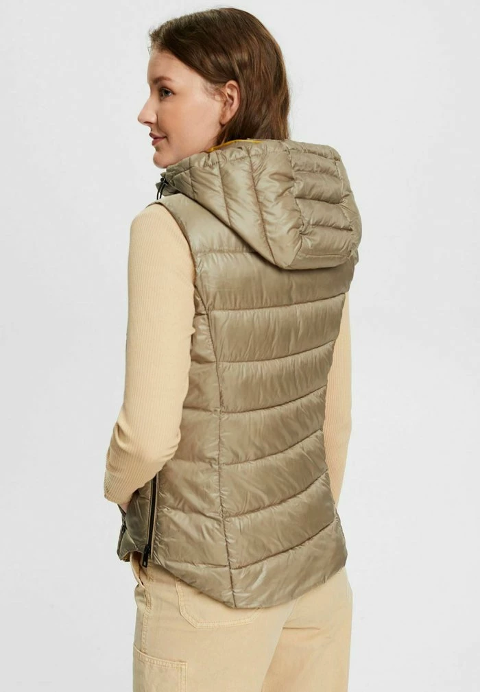Esprit MIT ABNEHMBARER KAPUZE - Waistcoat - Pale Khaki - Image 3