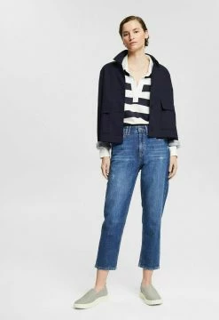 Esprit IM USED-LOOK - Relaxed Fit Jeans - Blue Medium Washed