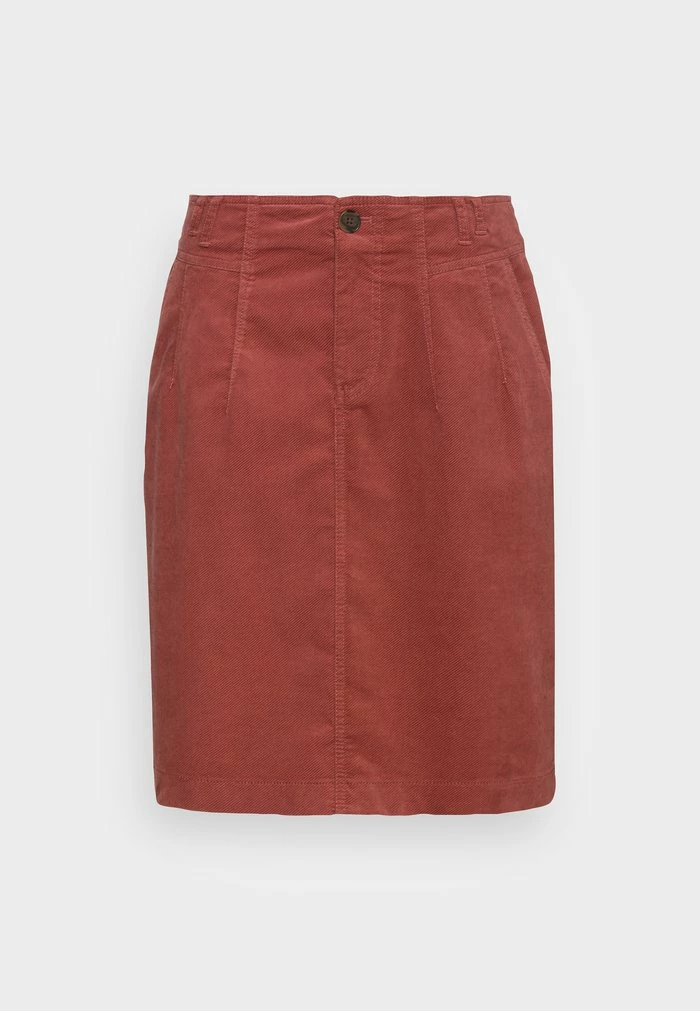 Esprit STRAIGHT SKIRT - Mini Skirt - Terracotta