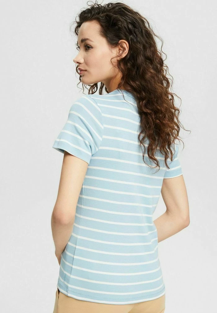 Esprit MIT STREIFEN - Print T-shirt - Grey Blue - Image 3