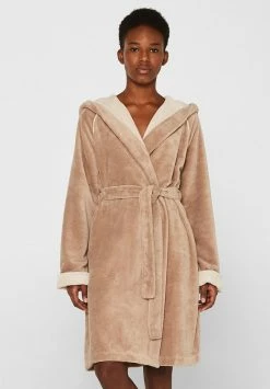 Esprit MIT STREIFEN - Dressing Gown - Stone