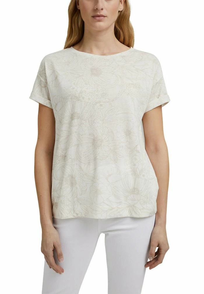 Esprit Print T-shirt - Off White - Image 6