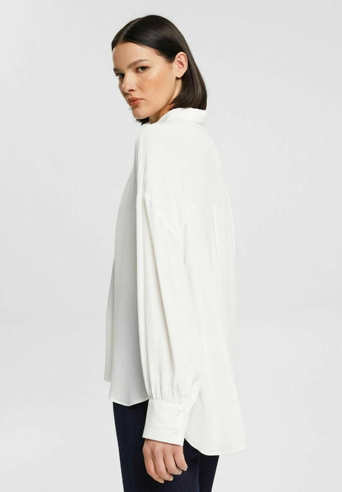 Esprit Button-down Blouse - Off White - Image 5