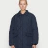 Esprit PUFFER JACKET - Classic Coat - Navy
