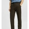 Esprit MIT KORDELZUGBUND - Trousers - Dark Brown