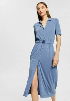 Esprit MIT KORDELZUG - Shirt Dress - Blue Lavender