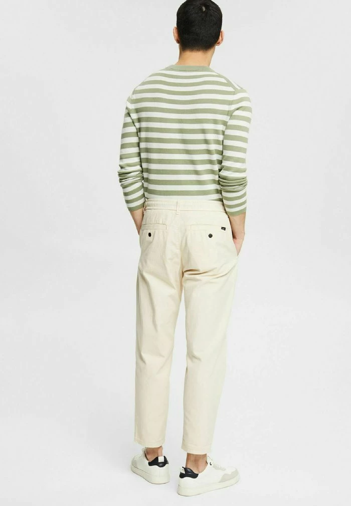 Esprit MIT KORDELZUGBUND - Trousers - Cream Beige - Image 3