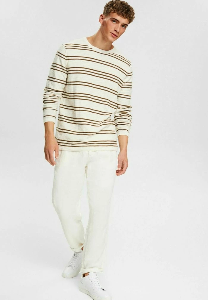 Esprit MIT STREIFENMUSTER - Jumper - Cream Beige - Image 2