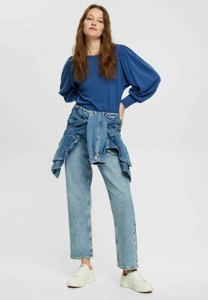 Esprit WIDE SLEEVE - Long Sleeved Top - Dark Blue - Image 2