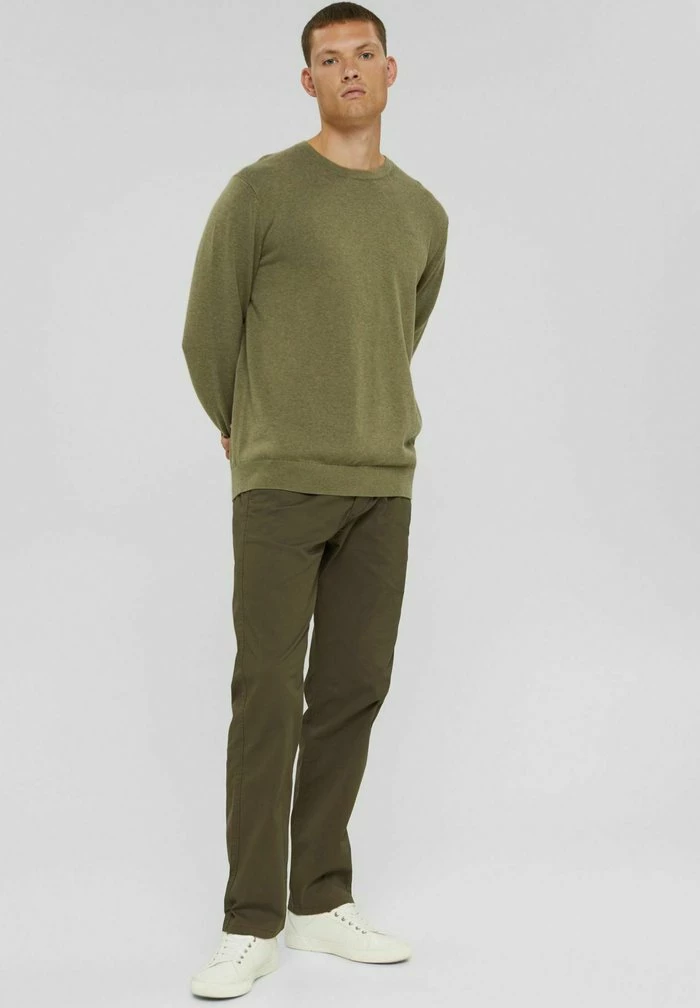 Esprit RUNDHALS - Jumper - Pale Khaki - Image 2