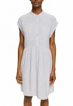Esprit GEMUSTERTES MINI MIT KNOPFLEISTE - Shirt Dress - Lilac