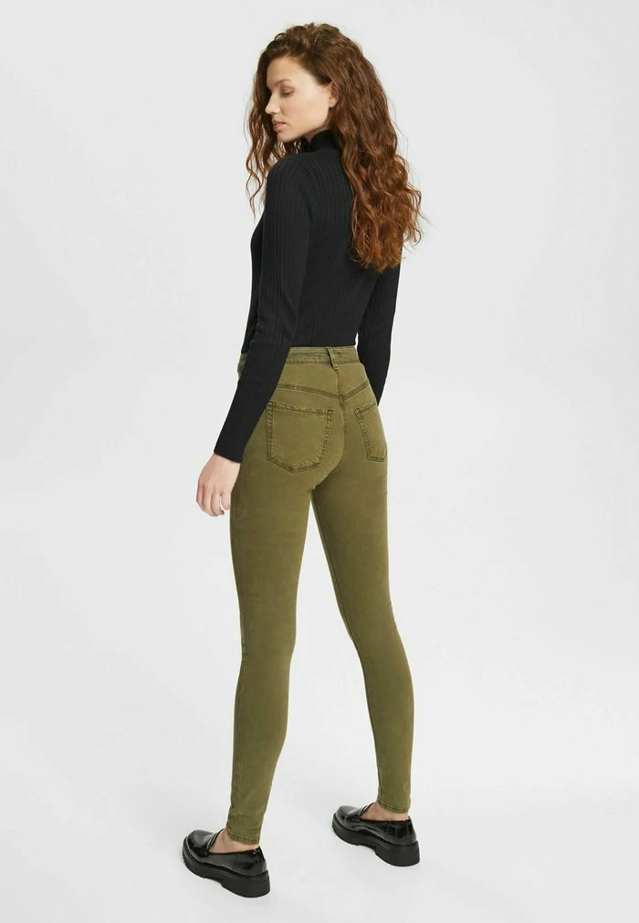Esprit WOVEN - Jeans Skinny Fit - Dark Khaki - Image 3