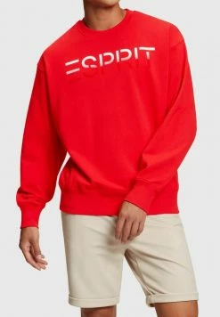Esprit MIT BEFLOCKTEM LOGO-AUFNÄHER - Sweatshirt - Red