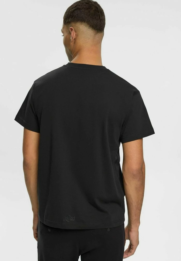 Esprit AMBIGRAM CHEST - Print T-shirt - Black - Image 3