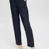 Esprit MIT BUNTEM GÃ¼RTEL - Trousers - Navy