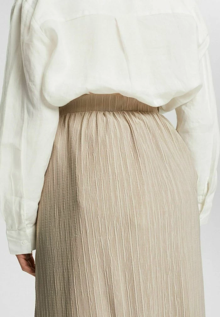Esprit VACA SKIRT - Pleated Skirt - Light Taupe - Image 3