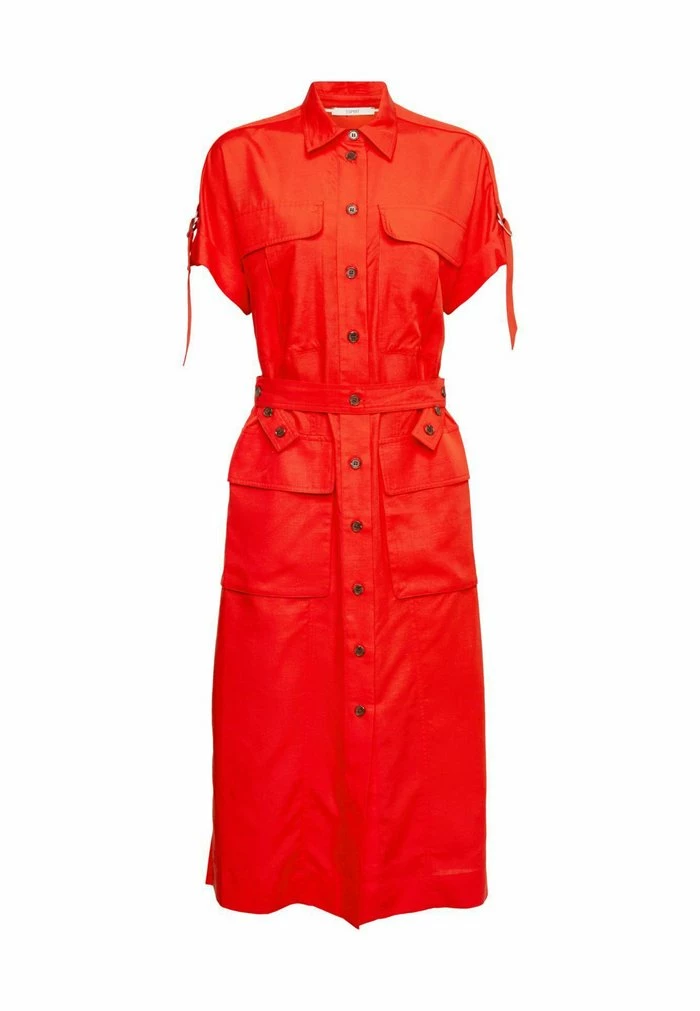 Esprit MIT GÜRTEL - Shirt Dress - Peach - Image 7