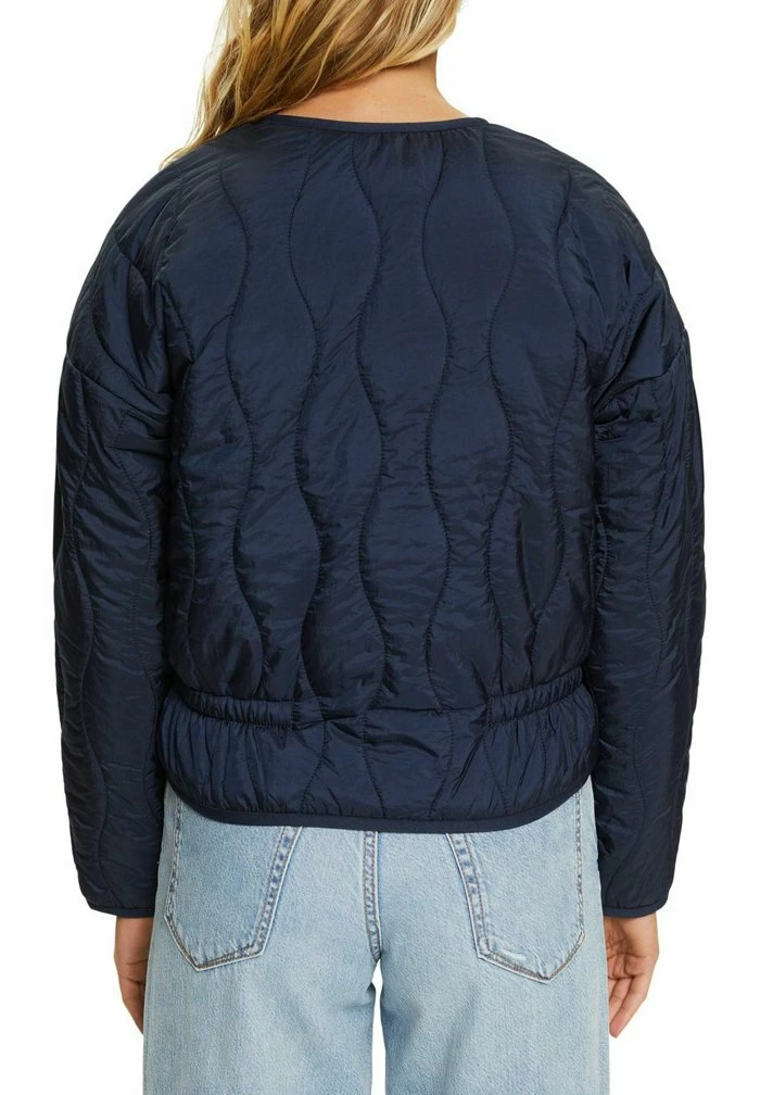 Esprit MIT DEKORATIVER STEPPUNG - Light Jacket - Navy - Image 9