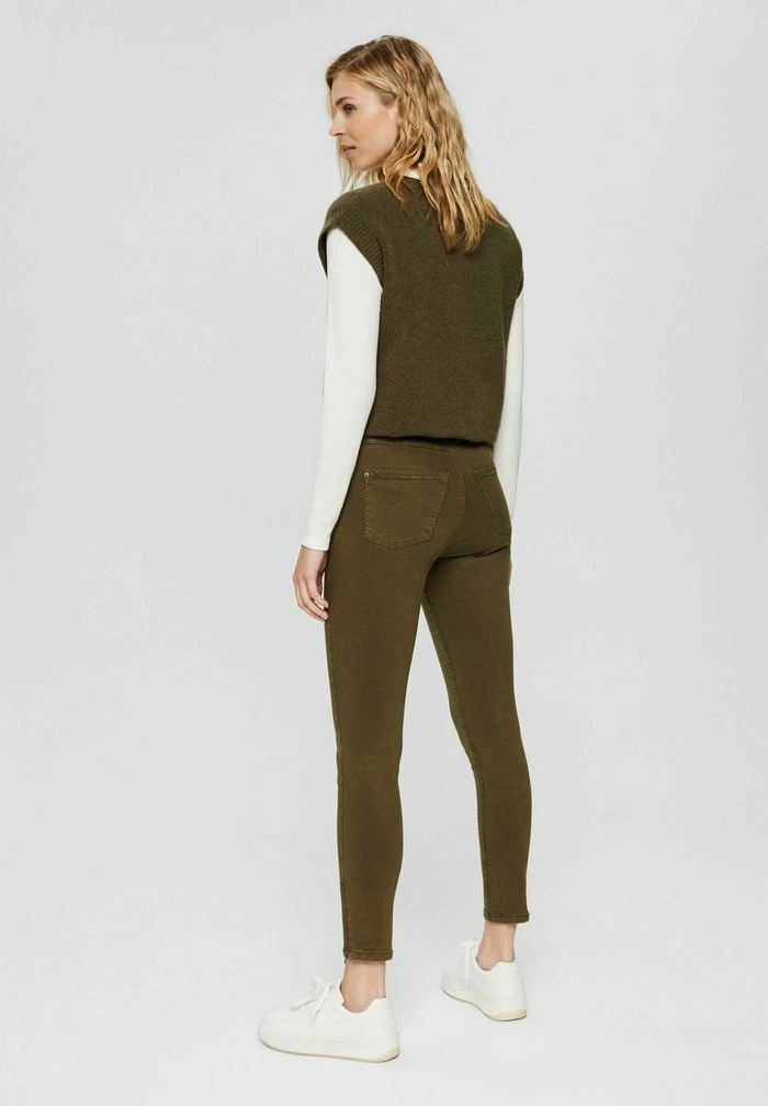 Esprit Trousers - Dark Khaki - Image 3