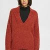 Esprit V NECK - Jumper - Terracotta New