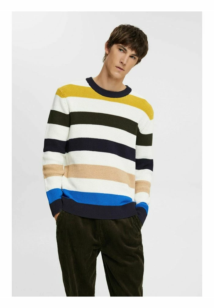 Esprit MIT STREIFEN - Jumper - Off White