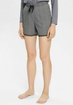 Esprit PRINTED SINGLE AOP - Pyjama Bottoms - Black