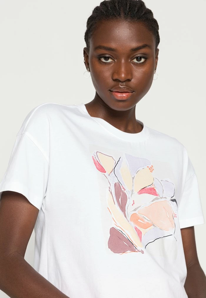 Esprit Print T-shirt - White - Image 5