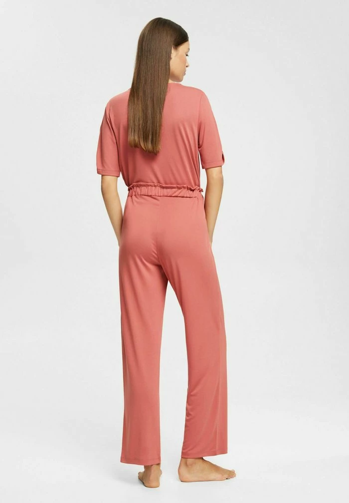 Esprit EVERYDAY LONG PANT - Pyjama Bottoms - Terracotta - Image 3