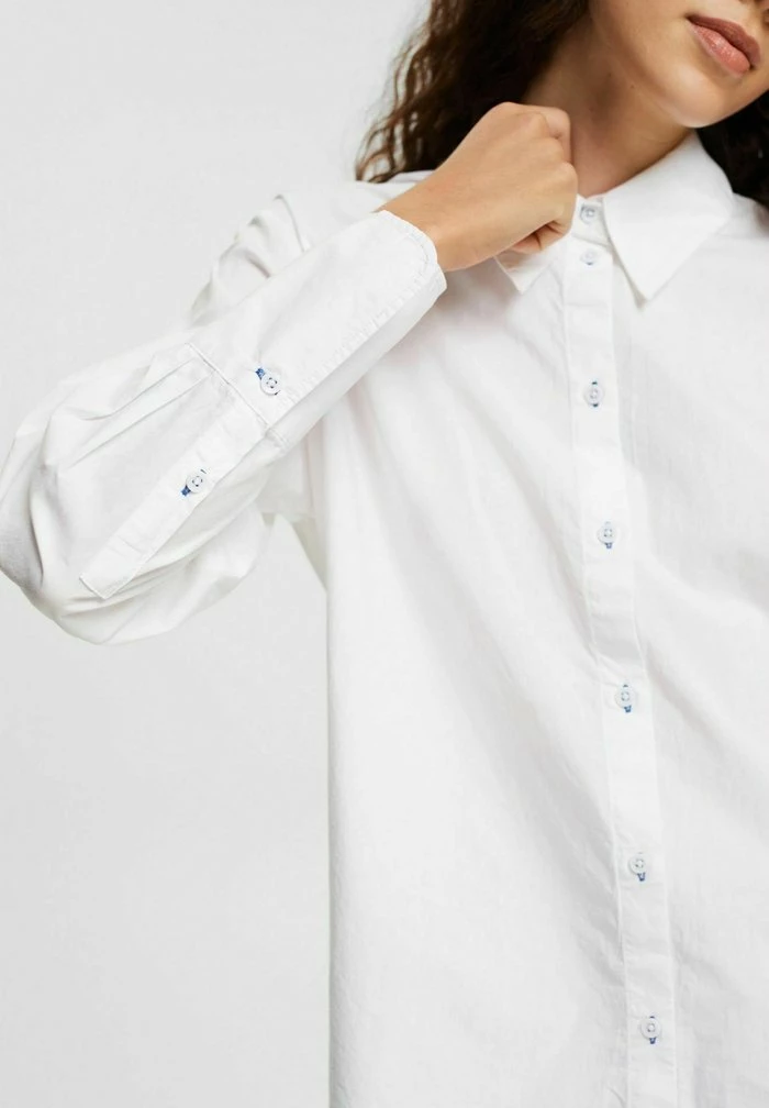 Esprit Button-down Blouse - White - Image 4