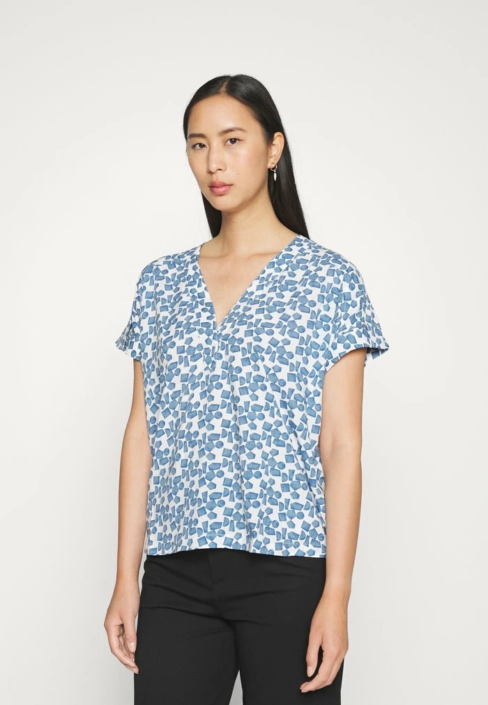 Esprit FLUID - Print T-shirt - Pastel Blue