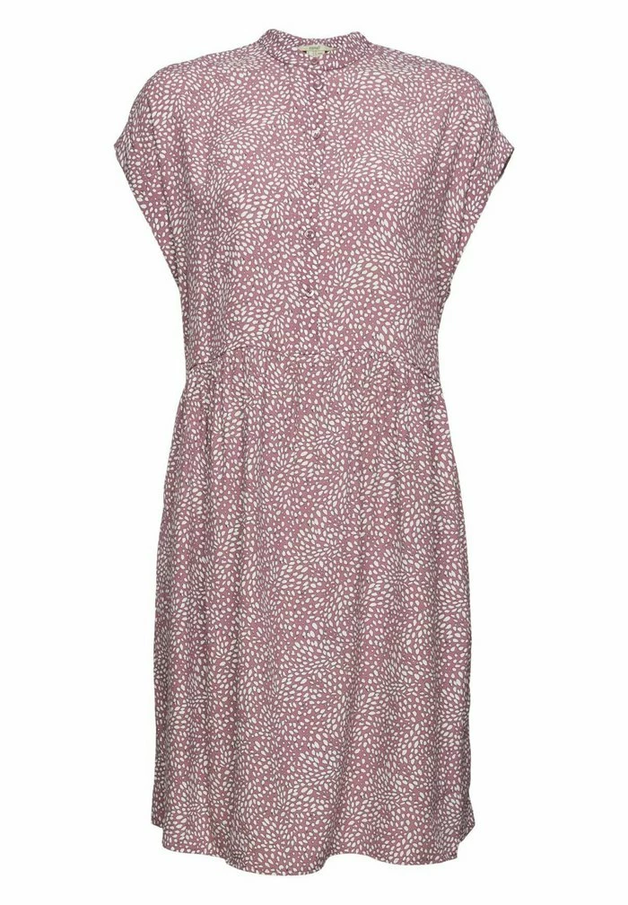 Esprit GEMUSTERTES MINI MIT KNOPFLEISTE - Shirt Dress - Mauve - Image 5