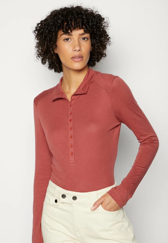 Esprit Long Sleeved Top - Terracotta - Image 5