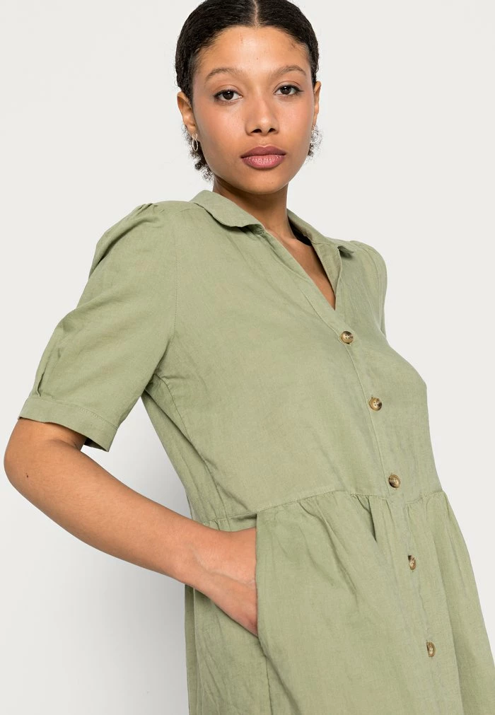 Esprit DRESSES LIGHT WOVEN - Shirt Dress - Light Khaki - Image 5
