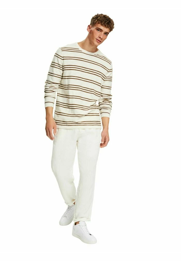 Esprit MIT STREIFENMUSTER - Jumper - Cream Beige - Image 5