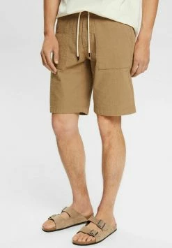 Esprit AUS SEERSUCKER - Shorts - Beige