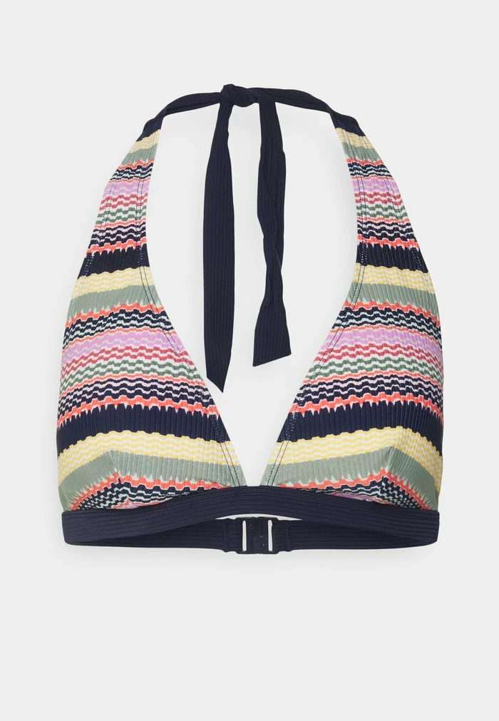 Esprit ANTIGUA BEACH PADDED HALTERNECK - Bikini Top - Navy